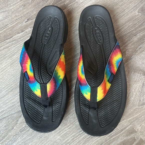 Keen Kona Tie Dye Flip Flop Thong Muticolor Sandals Mens 13 UK 12 EU 47 - Picture 4 of 10